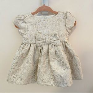 2/$30 - Gold/Silver baby girl formal dress